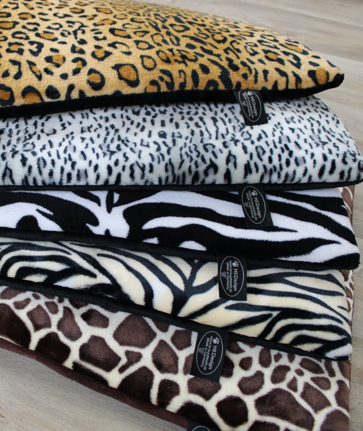 Animalprintdecke mit Füllung