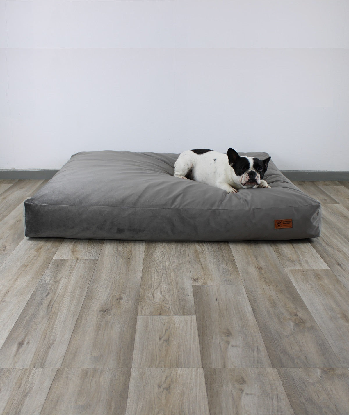 Deluxe lying cushion orthopedic dog bed corduroy and upholstery fabric