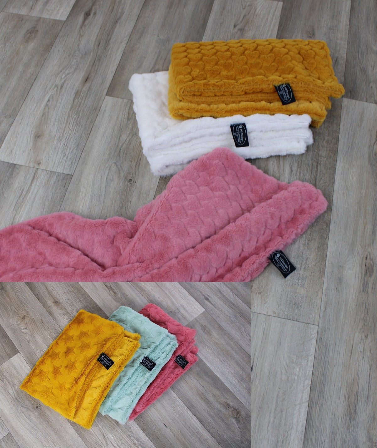 Exklusivdecke Herzen und Sterne ohne Füllung