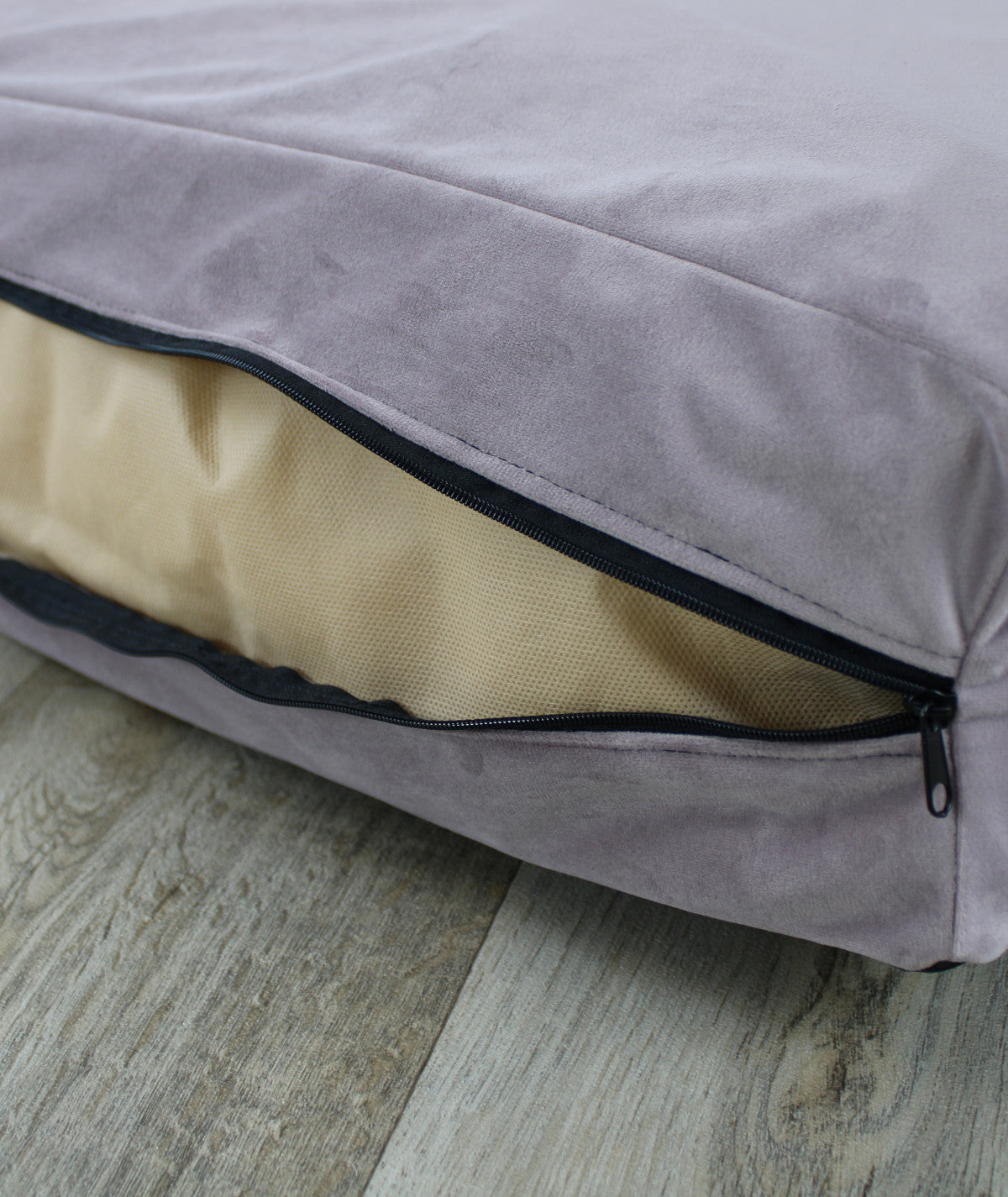 Deluxe lying cushion orthopedic dog bed corduroy and upholstery fabric
