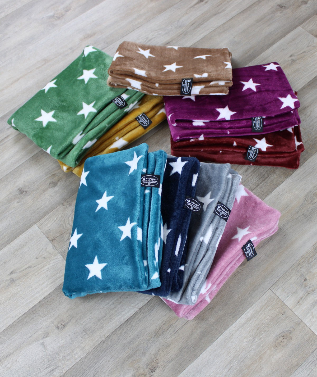 Sterne Microfleece Hundedecke ohne Füllung