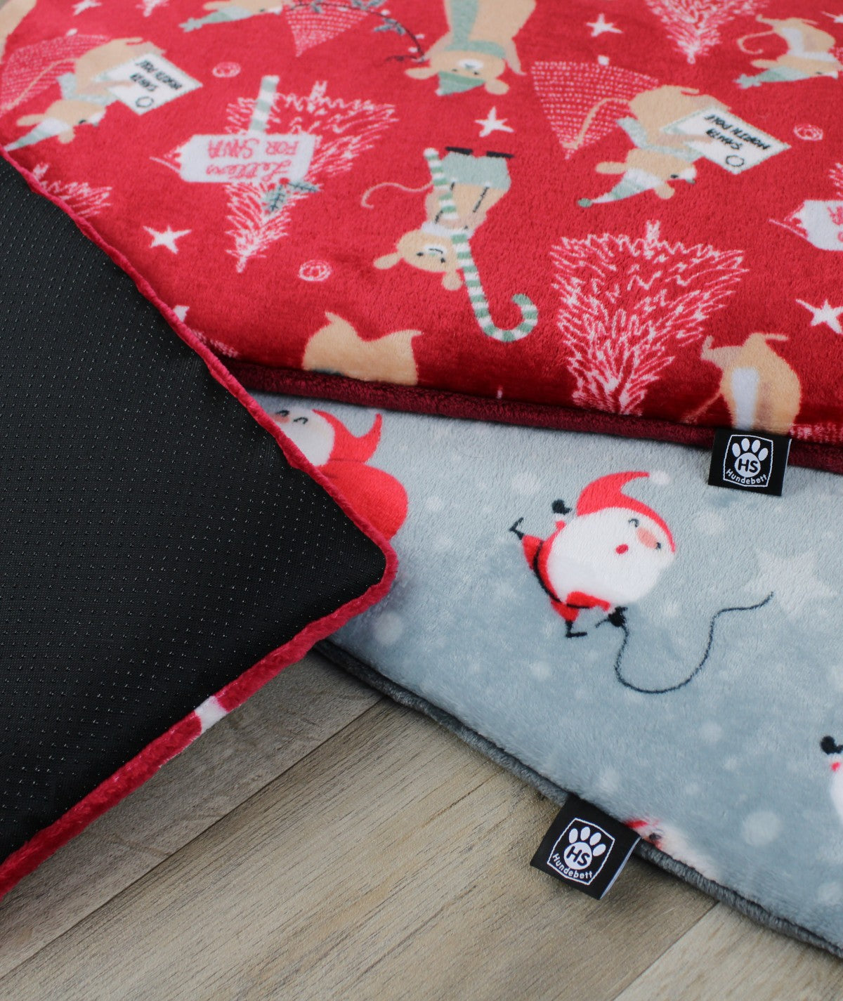 Weihnachtsdecke Antirutsch mit Füllung