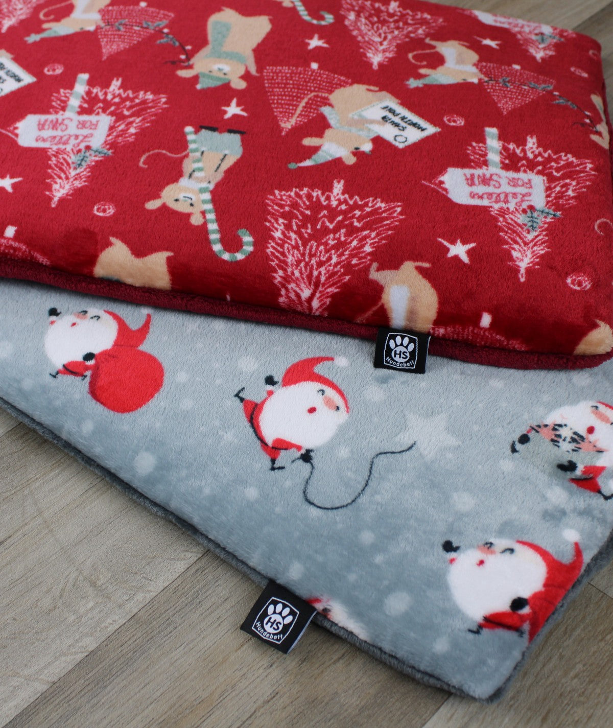 Weihnachtsdecke mit Füllung