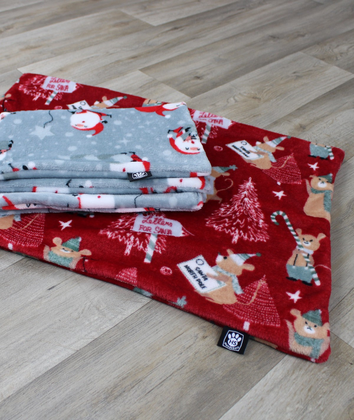 Weihnachtsdecke ohne Füllung