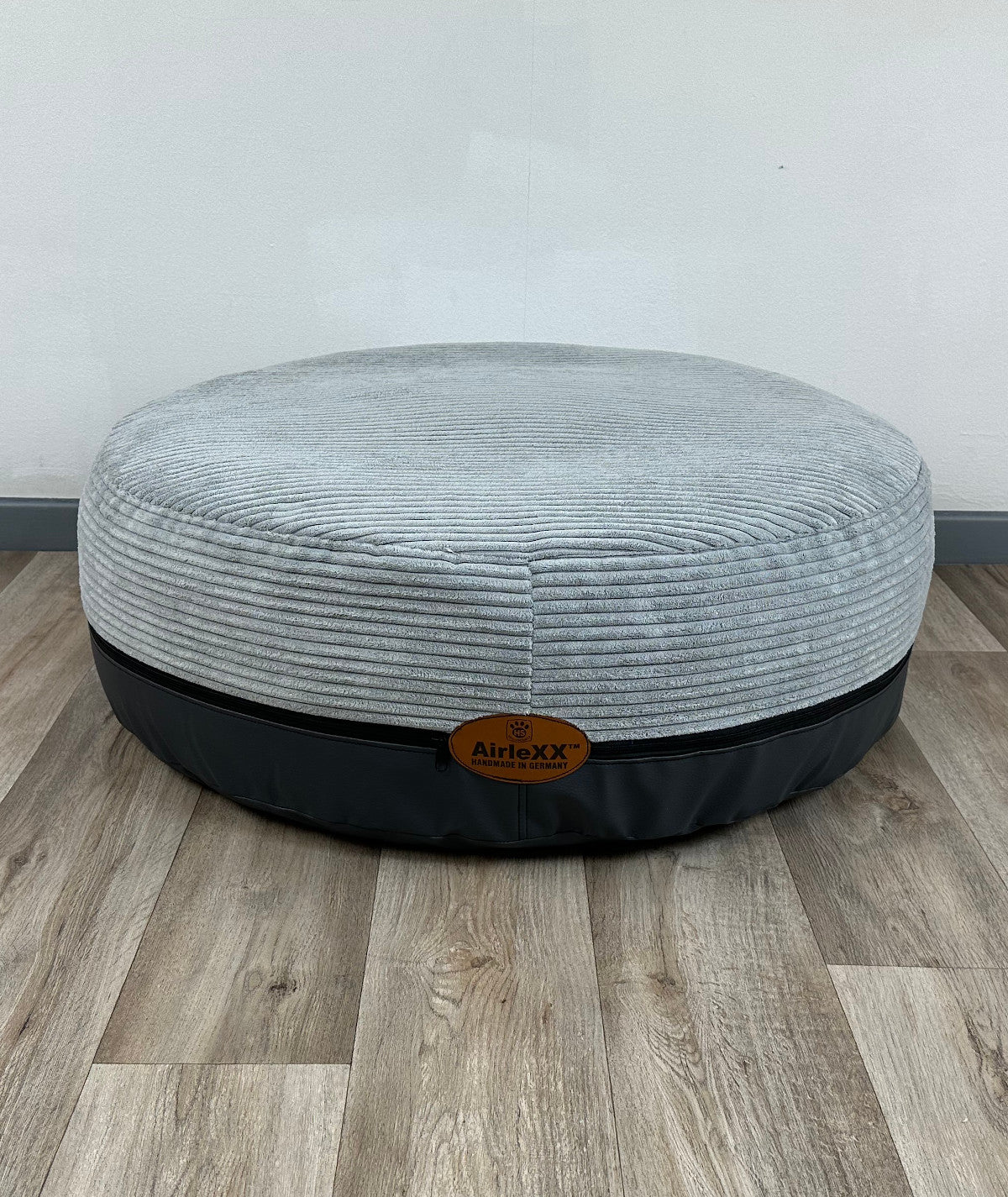 Majestic Pet Hundebett Rund, Grau, Medium – Abnehmbarer Bezug, Wasserdicht, Superweich