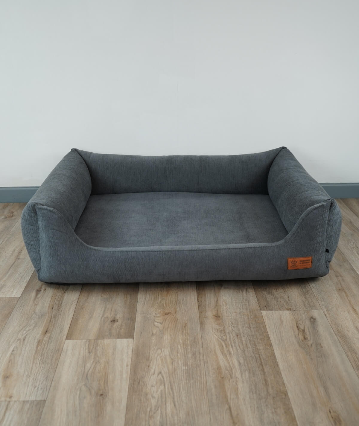Hundebett Kuschelbett Deluxe Polsterstoff mit Einstieg orthopädisch