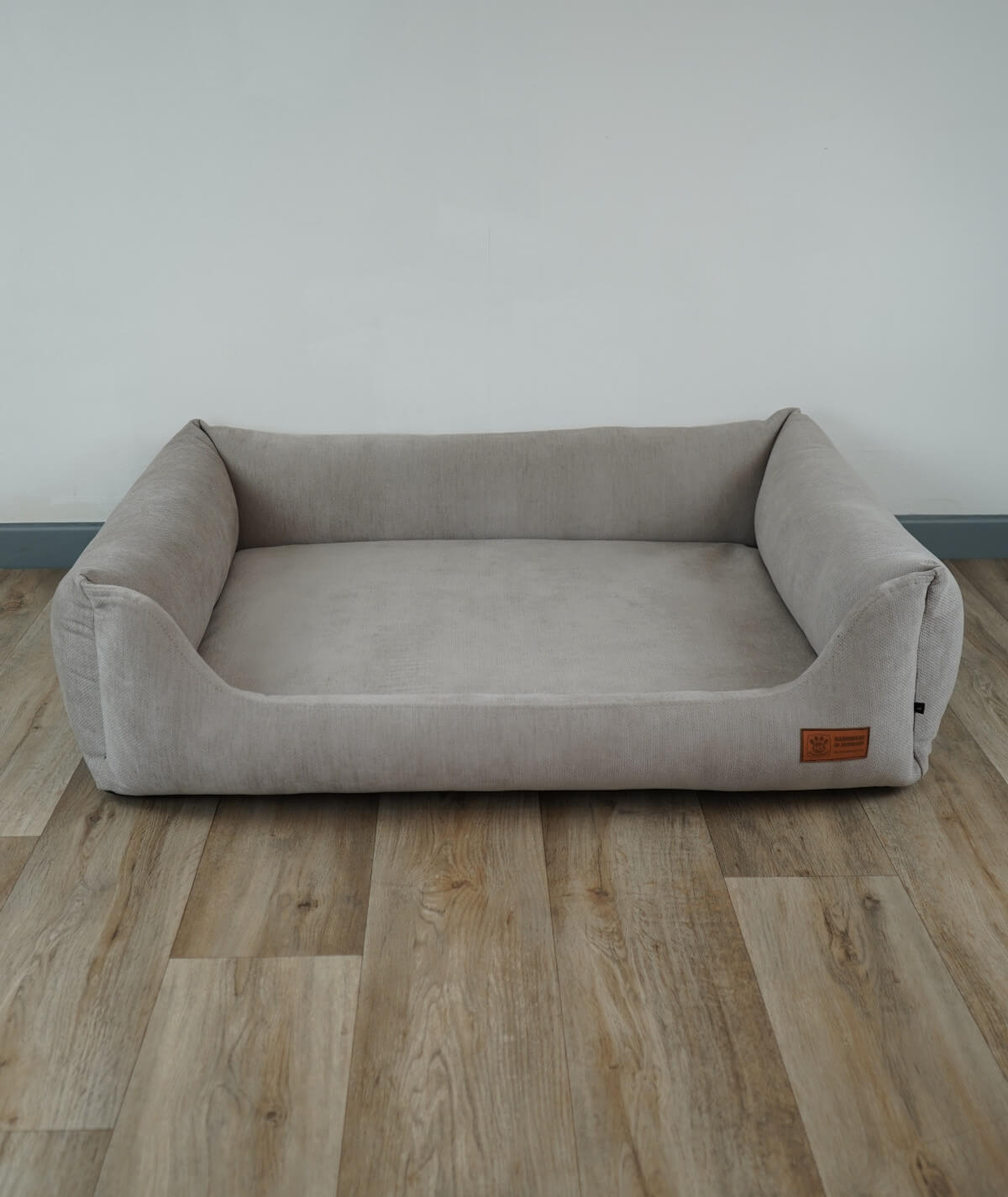 Hundebett Kuschelbett Deluxe Polsterstoff mit Einstieg orthopädisch
