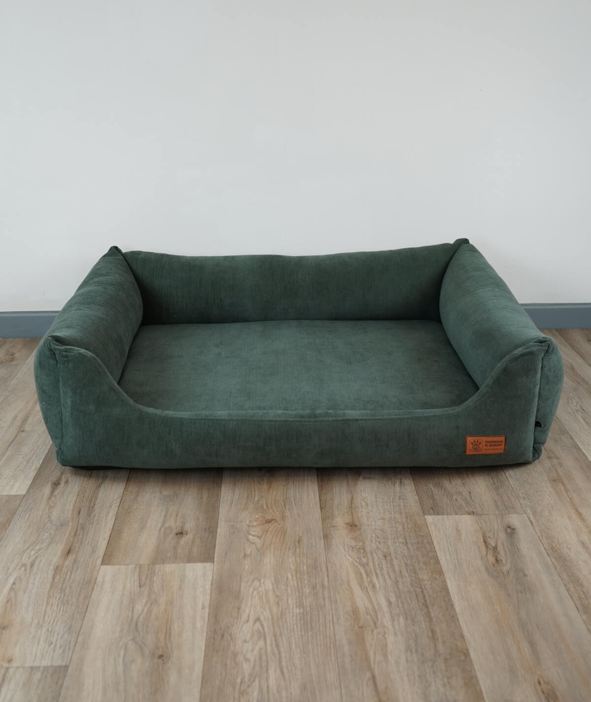 Hundebett Kuschelbett Deluxe Polsterstoff mit Einstieg orthopädisch