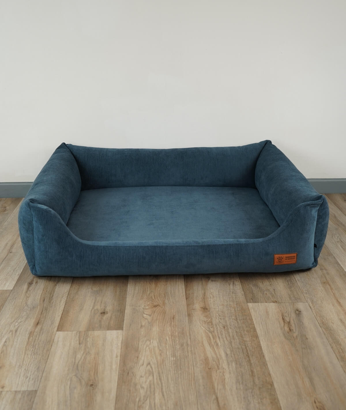 Hundebett Kuschelbett Deluxe Polsterstoff mit Einstieg orthopädisch