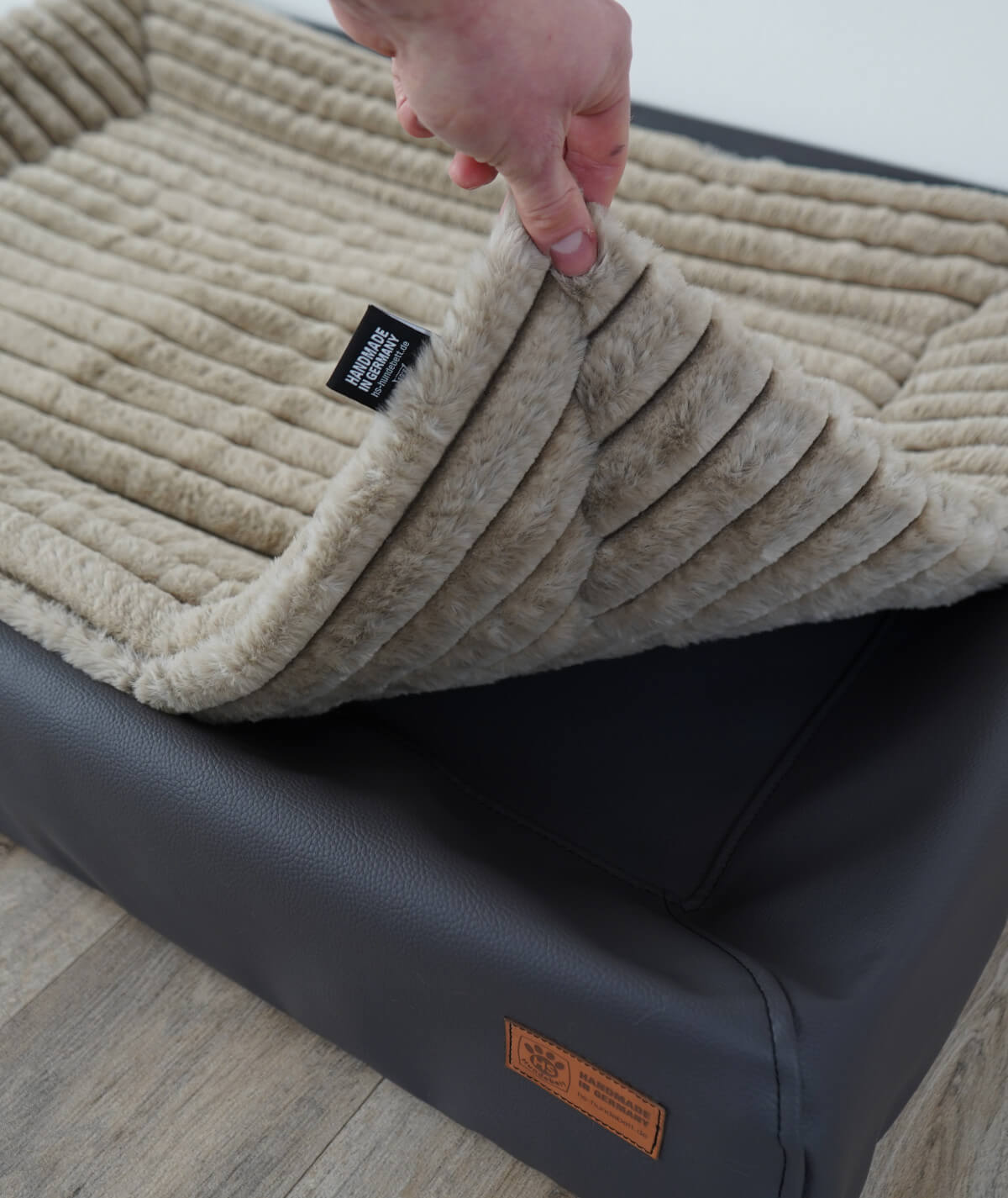 Inlay Cord Dog Blanket for Dog Bed Lucy