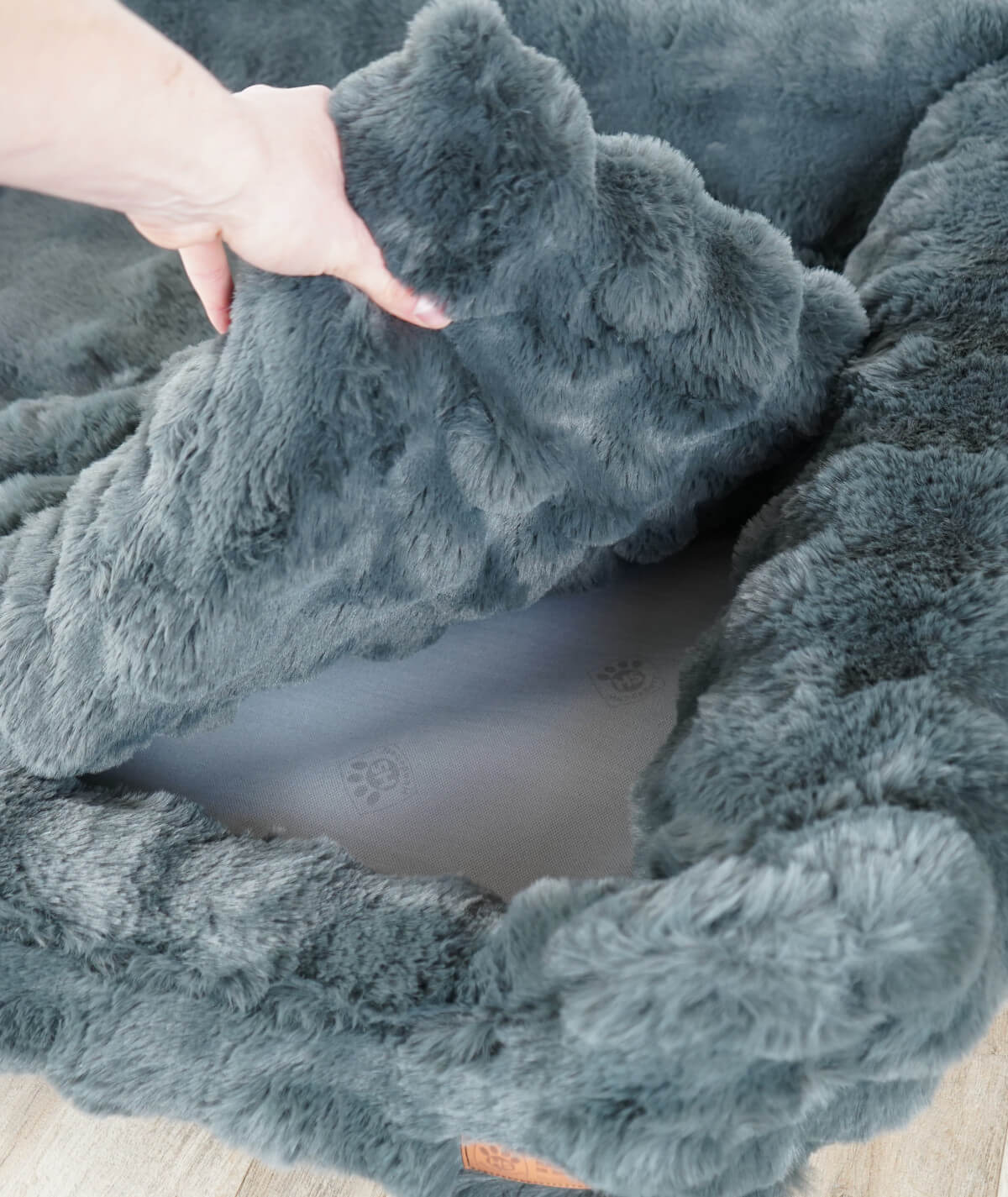 Hundebett Kuschelbett Deluxe Bubble mit Einstieg orthopädisch