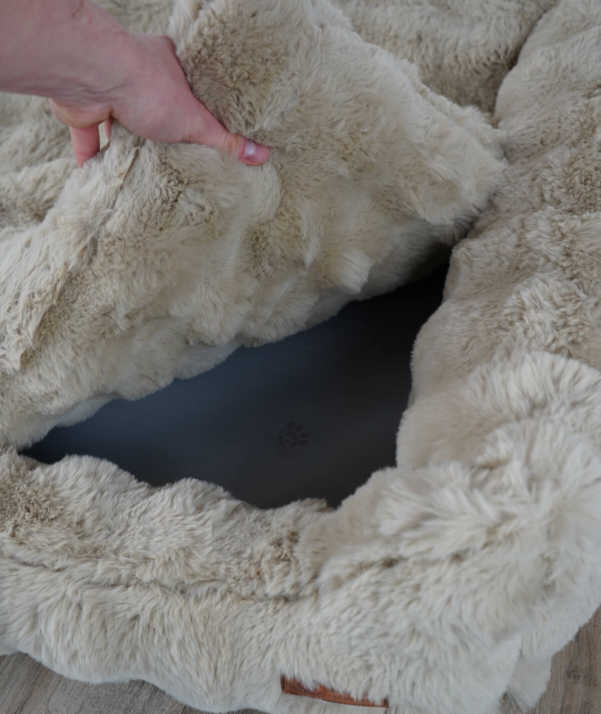 Hundebett Kuschelbett Deluxe Bubble mit Einstieg orthopädisch