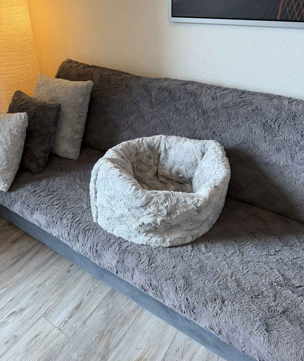 Katzenschlafsack Höhle – 2in1 Kuschelbett zum Einkuscheln & Verstecken